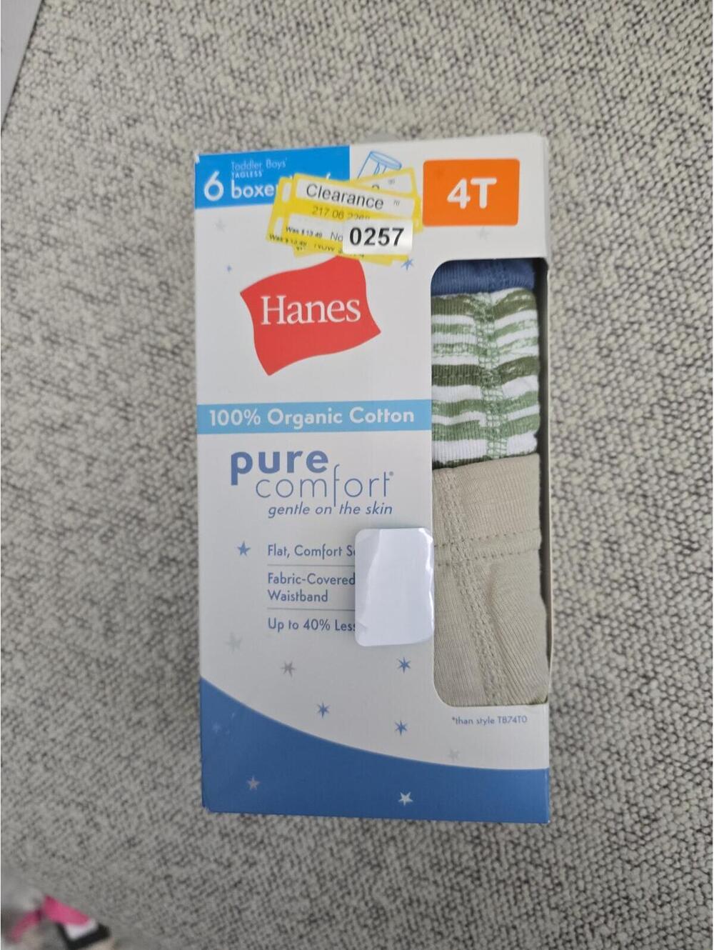 4t brand new, tagless boxer briefs item 257 bin 16